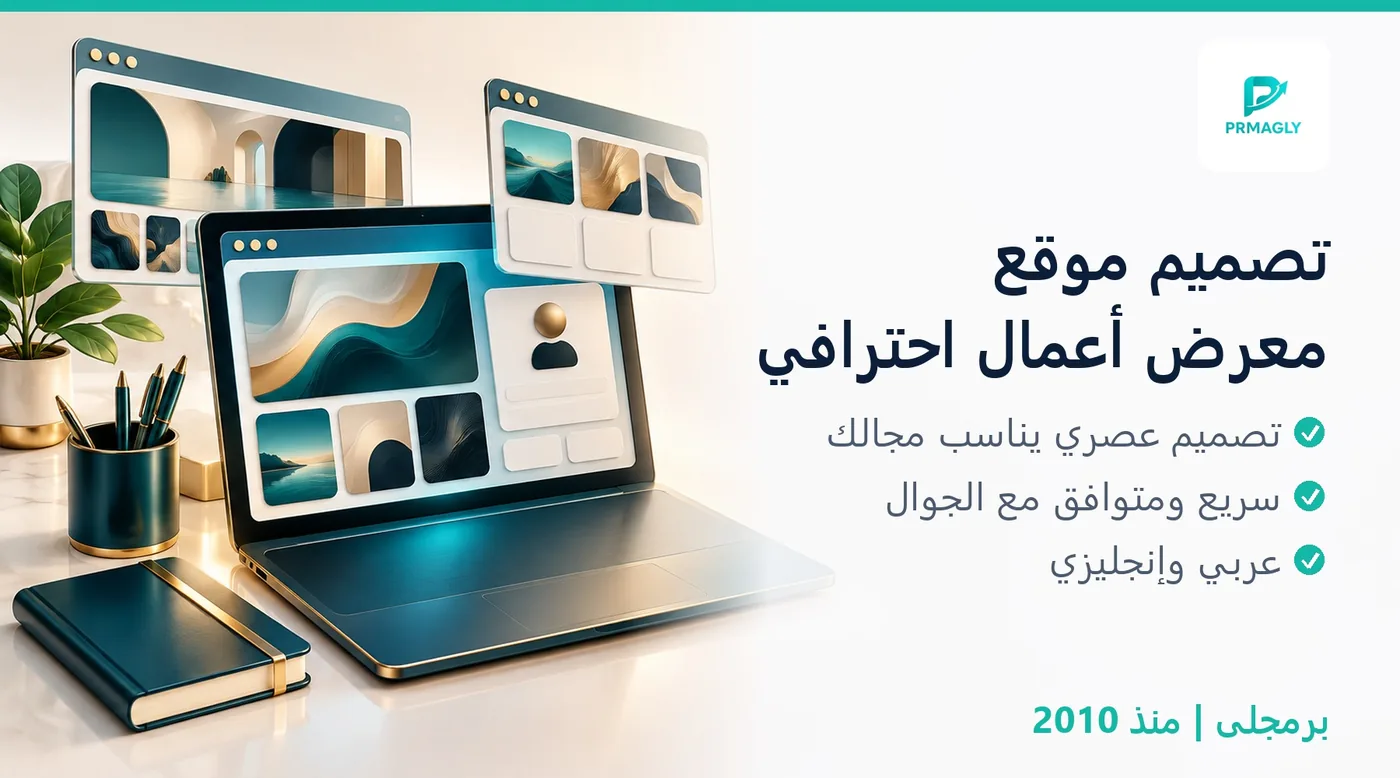 تصميم موقع بورتفوليو لنشاطك - برمجلى