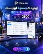 باقة الإيميلات الرسمية + Landing Page (10 إيميلات × 1 جيجا)